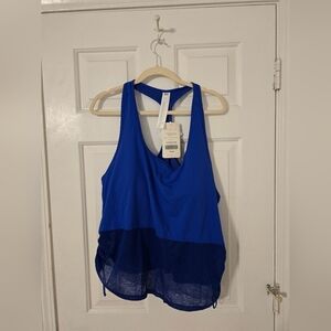 Fabletics Ryan Midi Logo Sports Bra Blue 4XL NEW --- RUNS SMALL